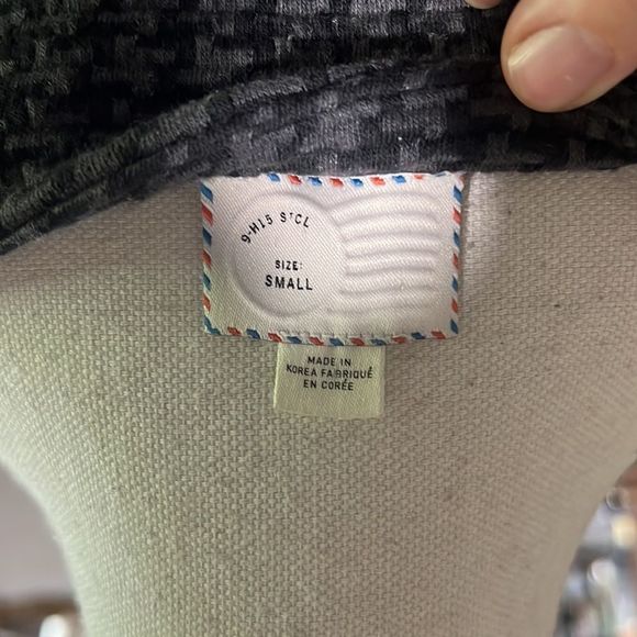 Anthropologie houndstooth mini dress size small with pockets - Picture 4 of 5